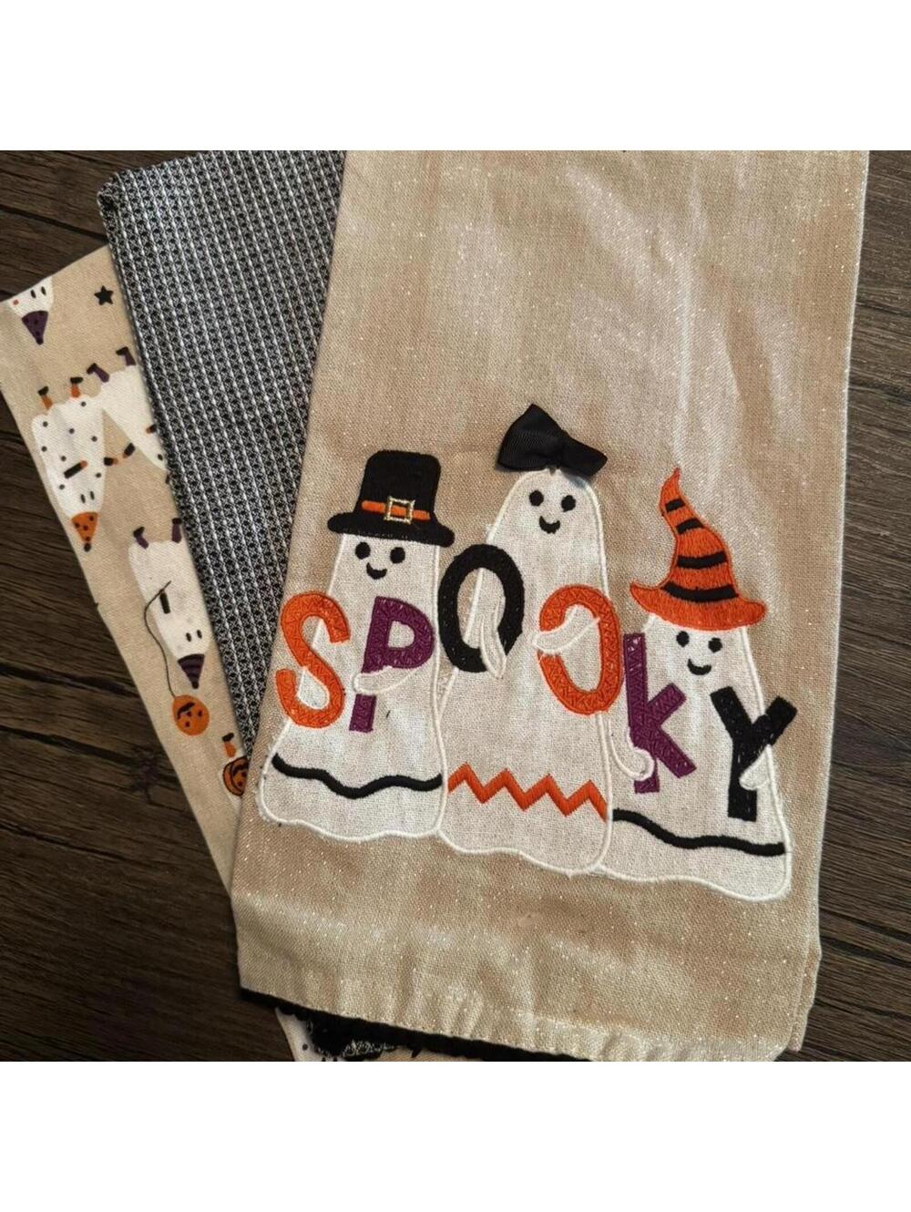 Cynthia Rowley Halloween tea towels set of 3